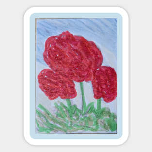 Lovely red flowers Sticker